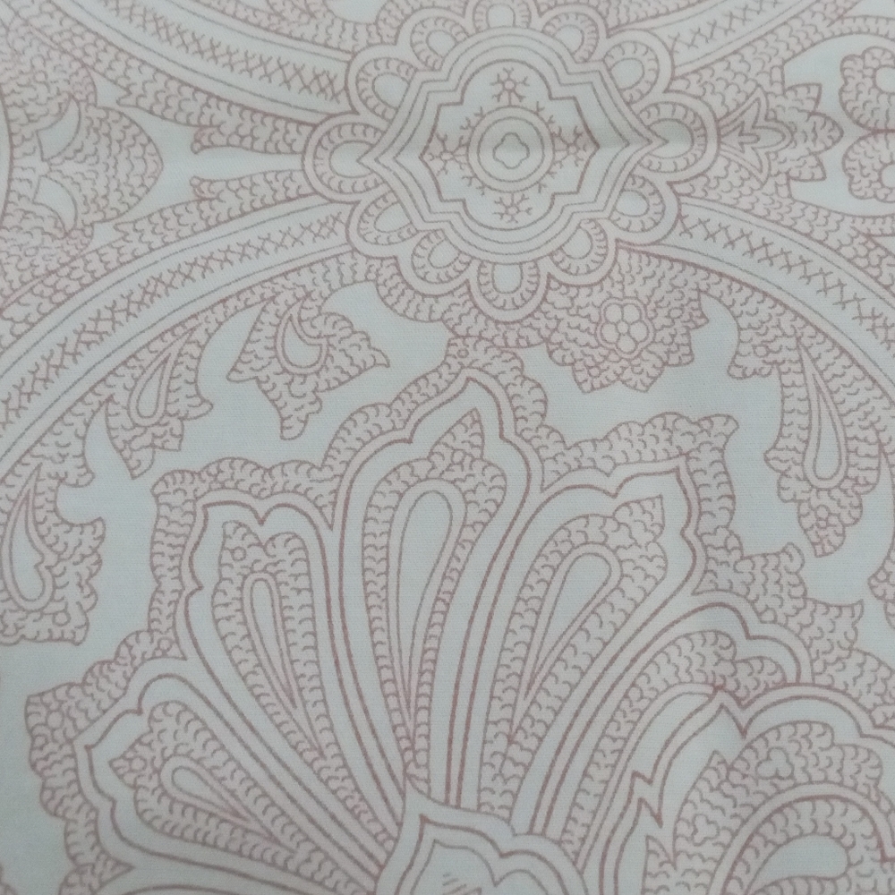 Ralph Lauren King Pillowcase Beige Red Paisley - Picture 9 of 12